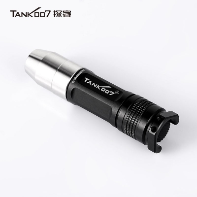 Tank007探客照玉石小手電筒迷你超亮鑒定白光看賭石珠寶翡翠TK360-鋼頭